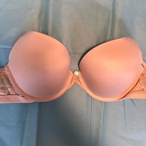DKNY nude 34C padded push-up bra. Worn just once